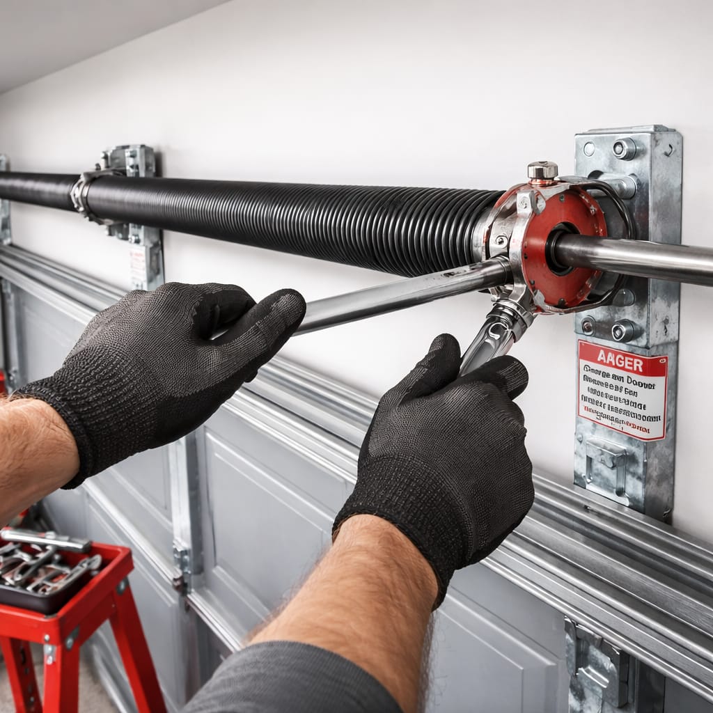 Garage door exterior repair service in Revere MA